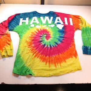 HAWAII ISLANDS TIE DYE LONG SLEEVE SPIRIT JERSEY EXIST T SHIRT Unisex S